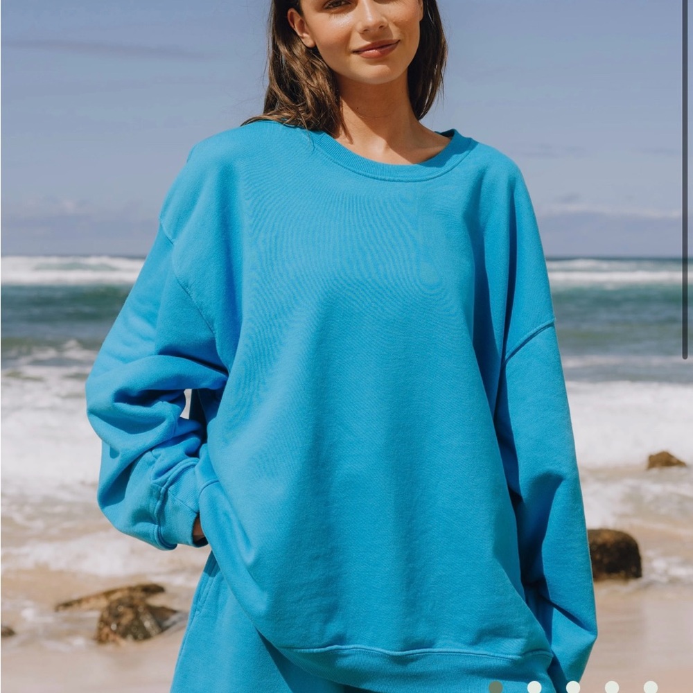 Daily Drills Blue Crew Neck Sweater